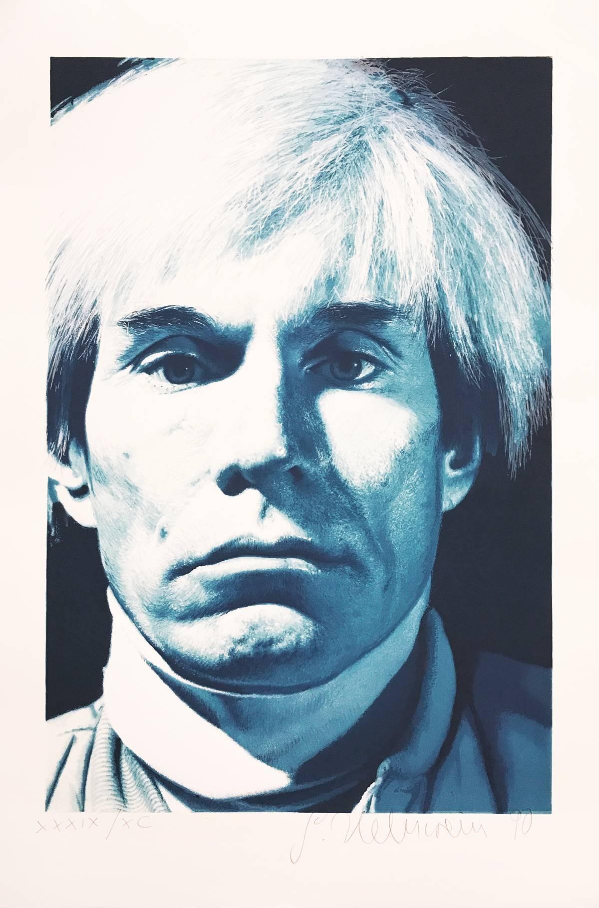 Gottfried Helnwein Portrait Print - Andy Warhol