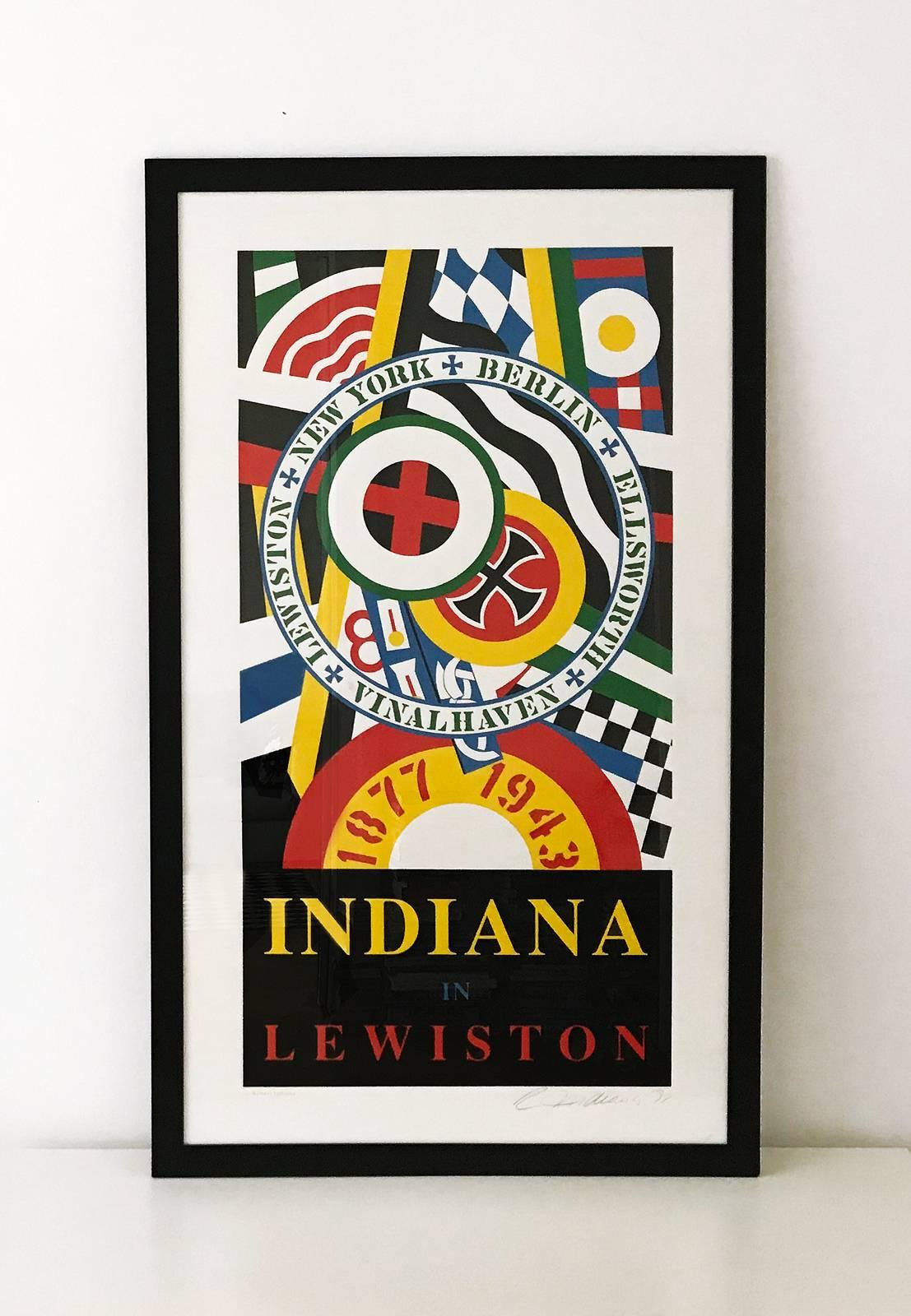 Robert Indiana Figurative Print - Lewiston