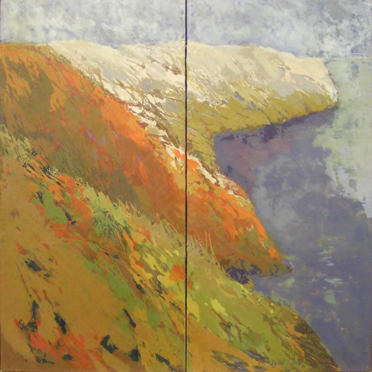 Sylvia Torres Abstract Painting - Coastal Fugue #1