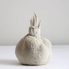White 21, small ceramic vase by Michal Fargo