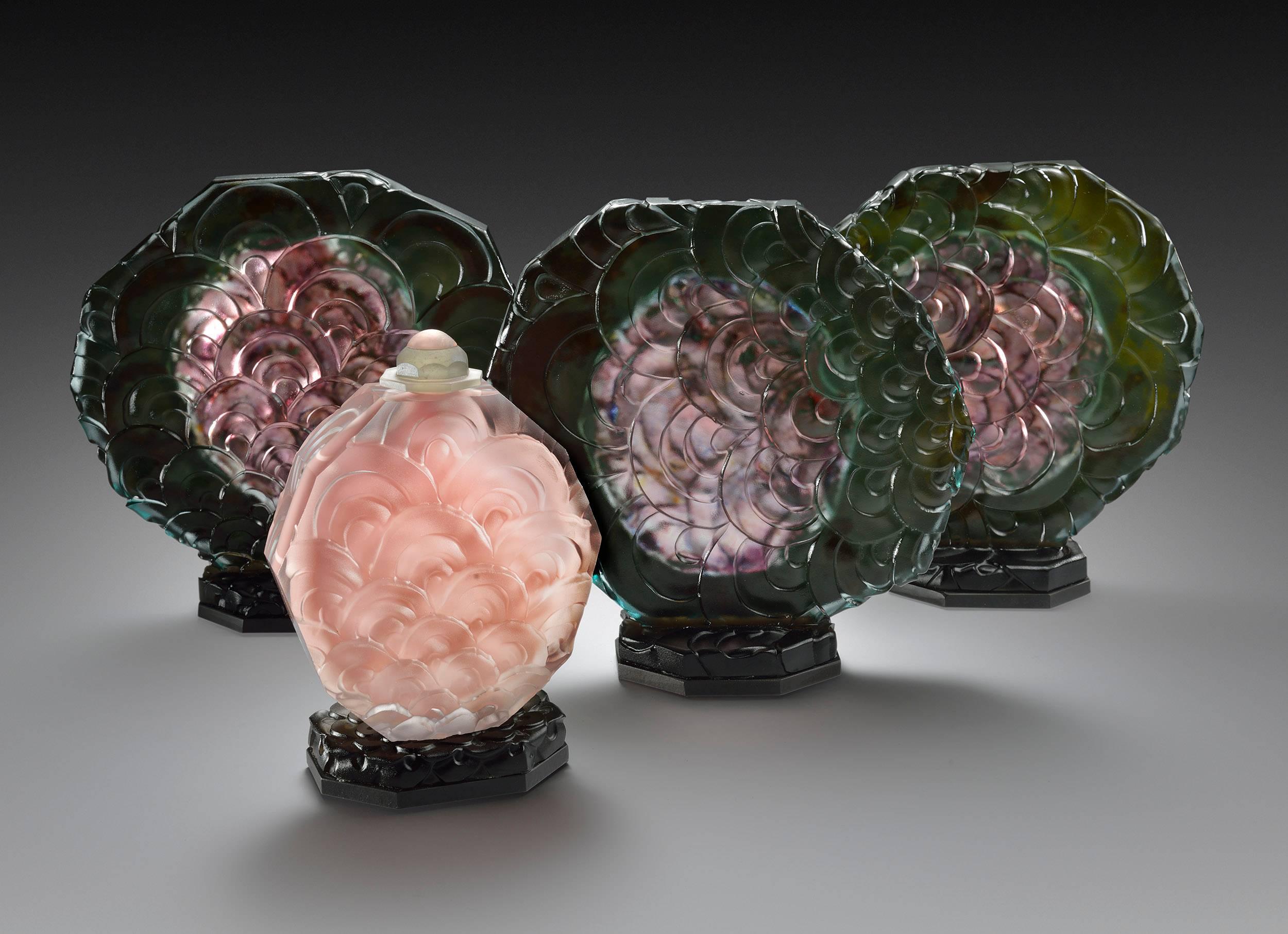 Judith LaScola Abstract Sculpture - Pink Emanation