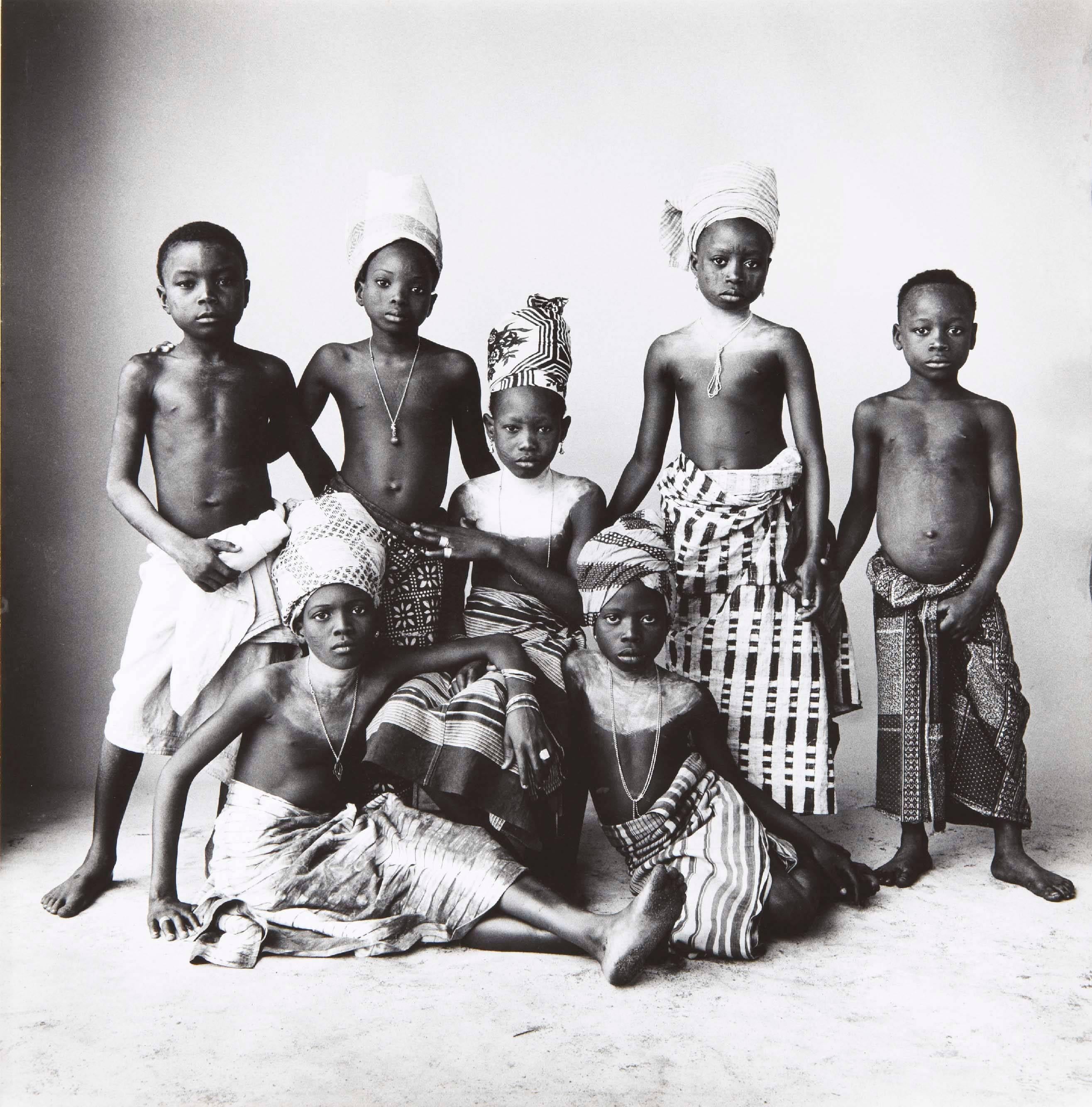 Irving Penn Black and White Photograph - Dahomey Children, Dahomey, 1967