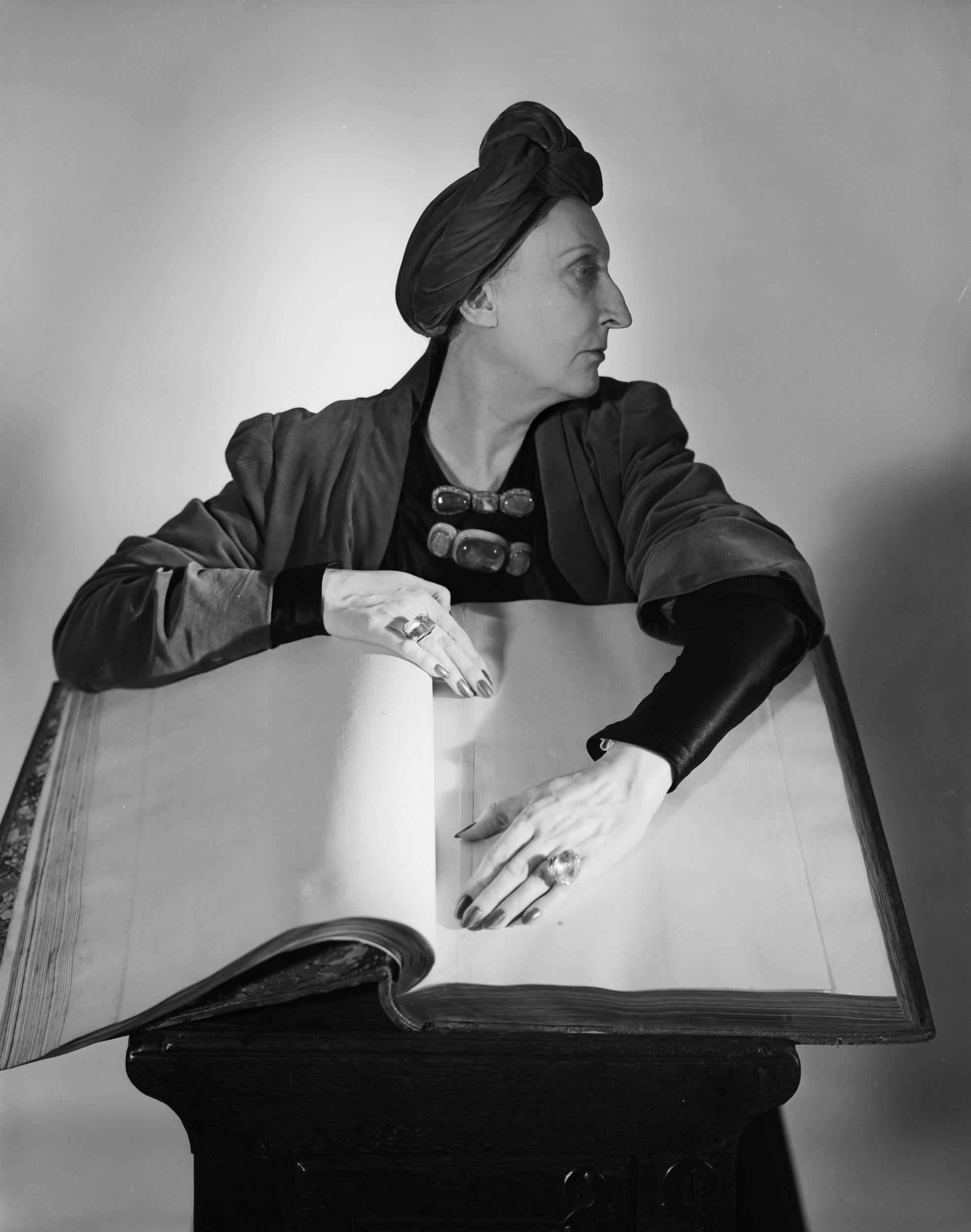 Horst P. Horst Black and White Photograph - Edith Sitwell, New York, 1948