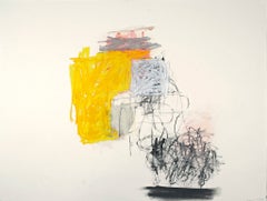 Rocio Rodriguez « 25-Feb-13 » Pastel abstrait à l'huile sur papier