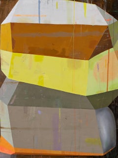 Deborah Zlotsky "Rapt" -- Abstract Oil Painting on Canvas
