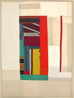 Debra Smith "Shifting Vision #3" -- Abstract Vintage Silk Collage