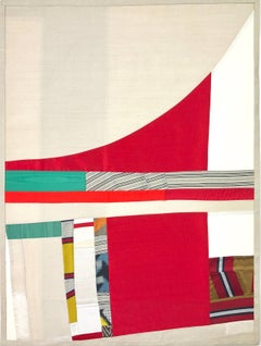 Debra Smith "Shifting Vision #5" -- Abstract Vintage Silk Collage