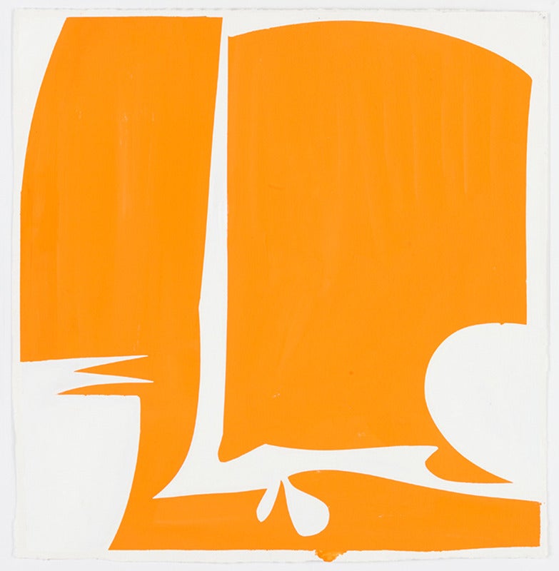 Joanne Freeman Abstract Painting - Covers 18-Orange (A)