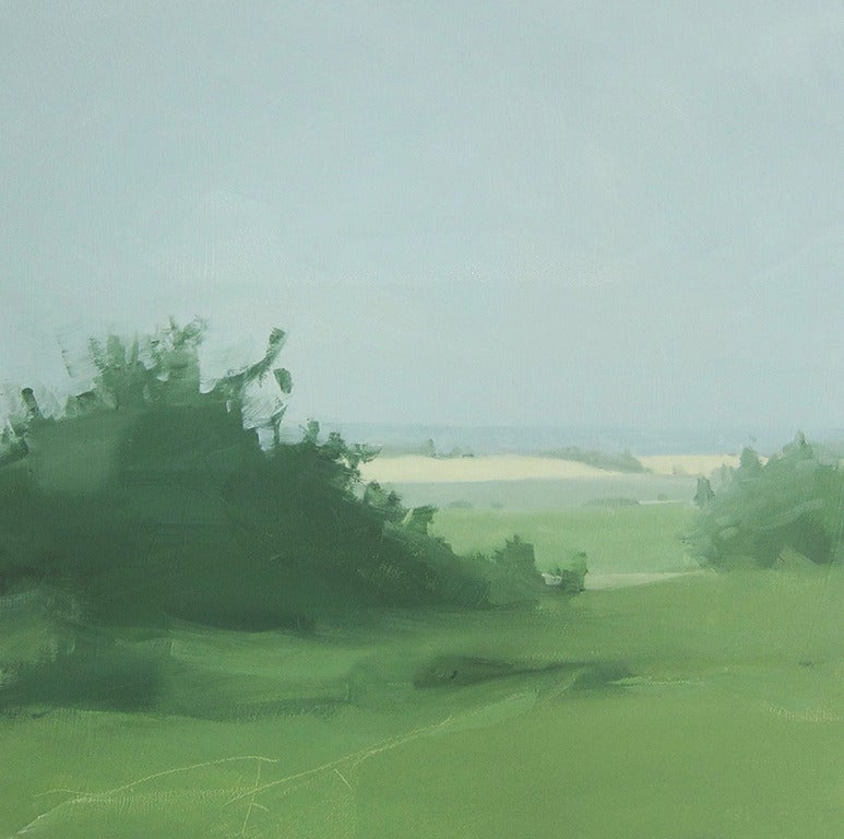 Sara MacCulloch Landscape Painting - Green Fields, Summer