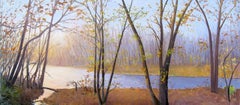 Elissa Gore "Neshaminy Creek" -- Landscape Oil Painting on Canvas