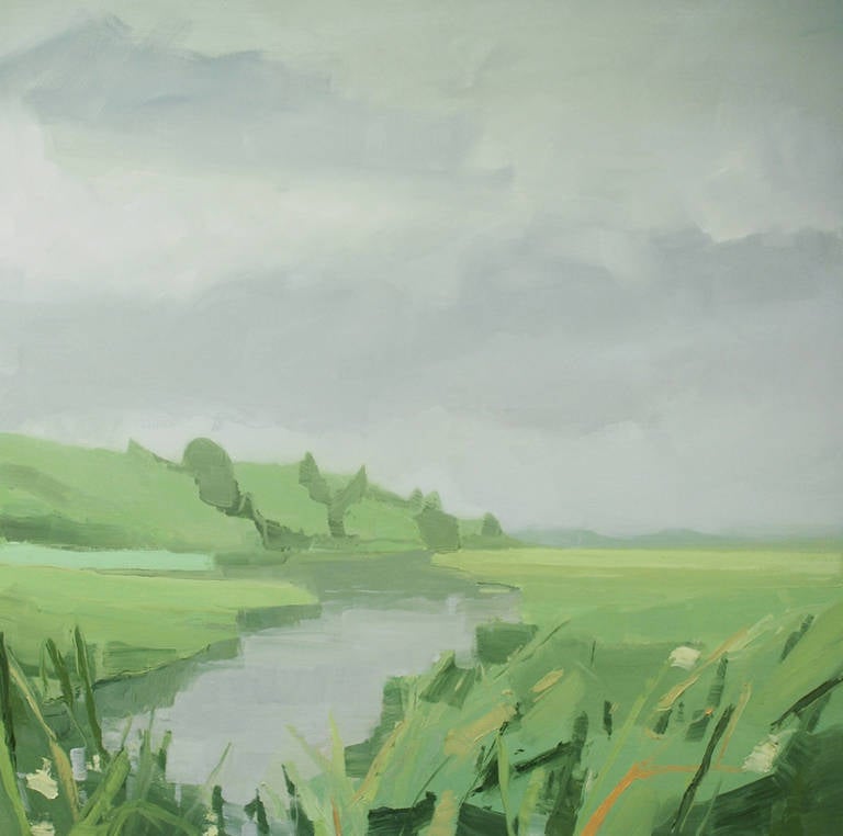 Sara McCulloch "Marsh" -- Coastal Landscape Painting on Canvas