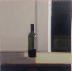 Frances Campani "Bottle at Window" 2026 oil on canvas