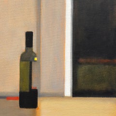 Frances Campani "Bottle at Window" 2026 oil on canvas