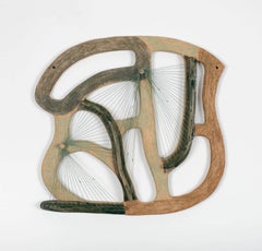 Ky Anderson "Stretched" 2026 stoneware, glaze, and painted string