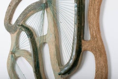 Ky Anderson "Stretched" 2026 stoneware, glaze, and painted string