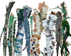 Katie DeGroot "Garden Party" 2026 watercolor and opaque watercolor