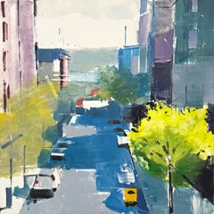 Lisa Breslow "Highline Looking West 1" 2026 monotype on paper