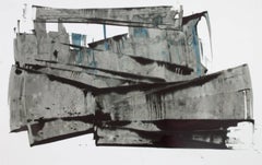 Sarah Irvin „“Outbreak““ – Abstraktes Gemälde auf Papier