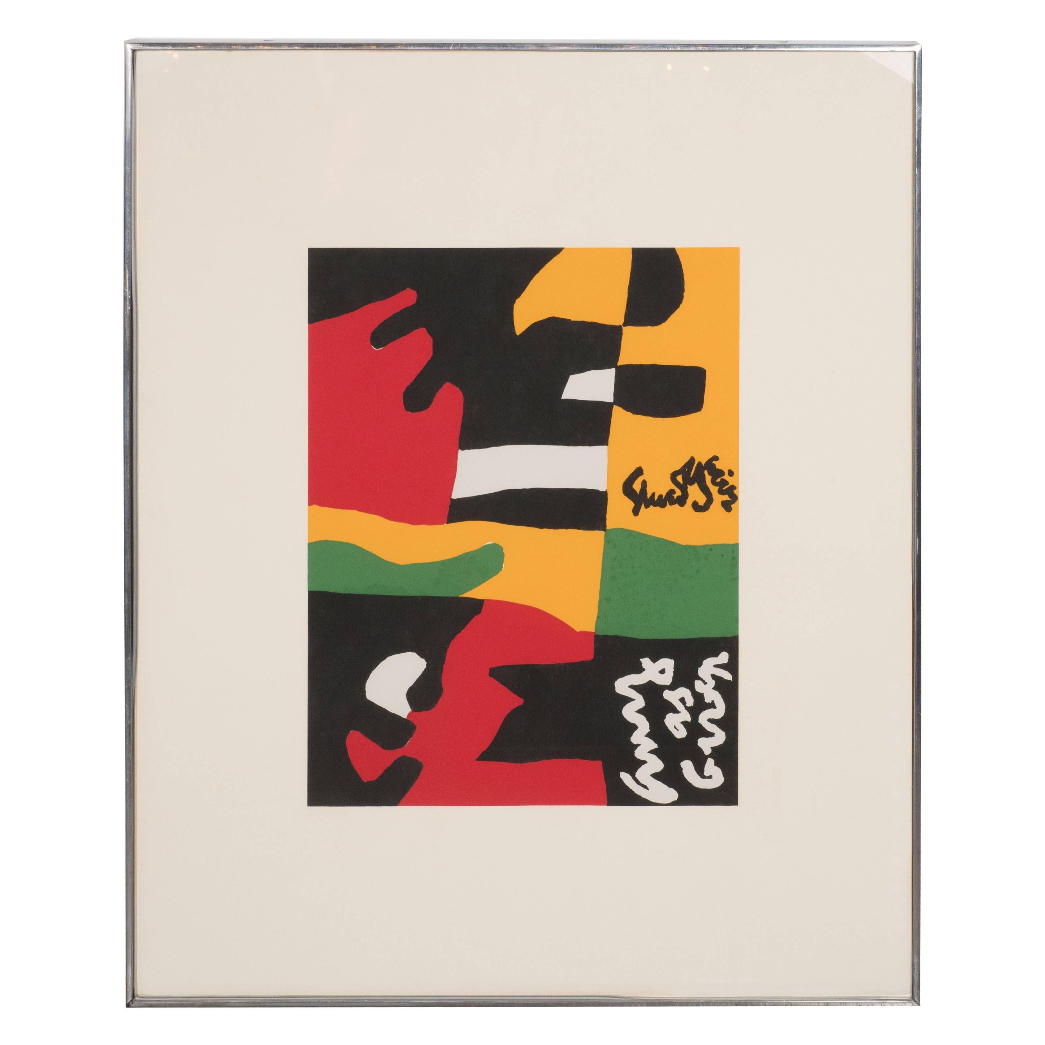 Stuart Davis Abstract Print - Untitled-  Screen Print in Colors from the Portfolio Ten Works x Ten Painters