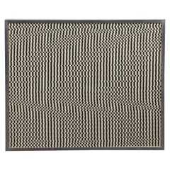 "Untitled" - Dynamic Op-Art Collage Composition in a Monochromatic Palette