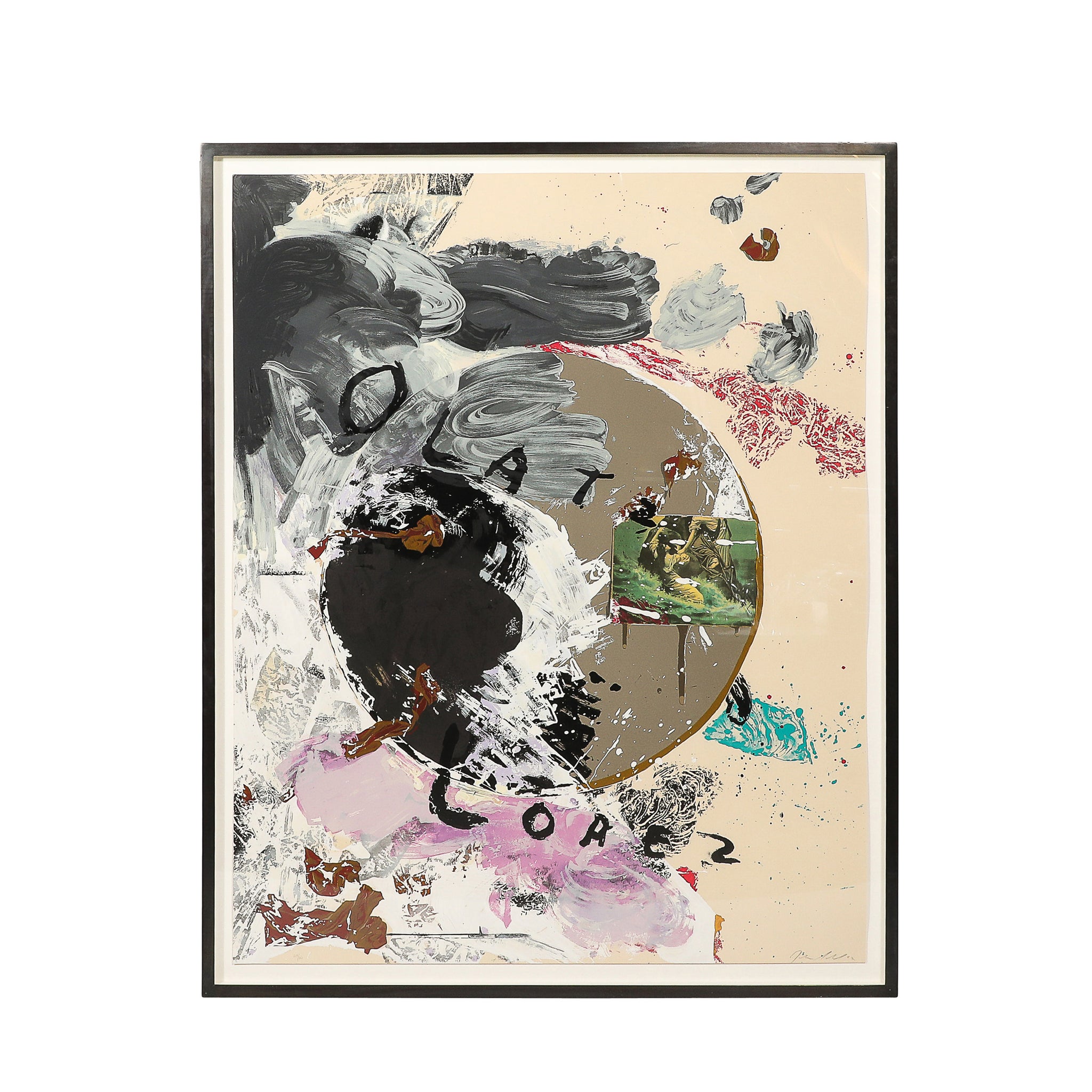 Julian Schnabel Olatz López, Color Screenprint on Arches Paper by Julian Schnabel