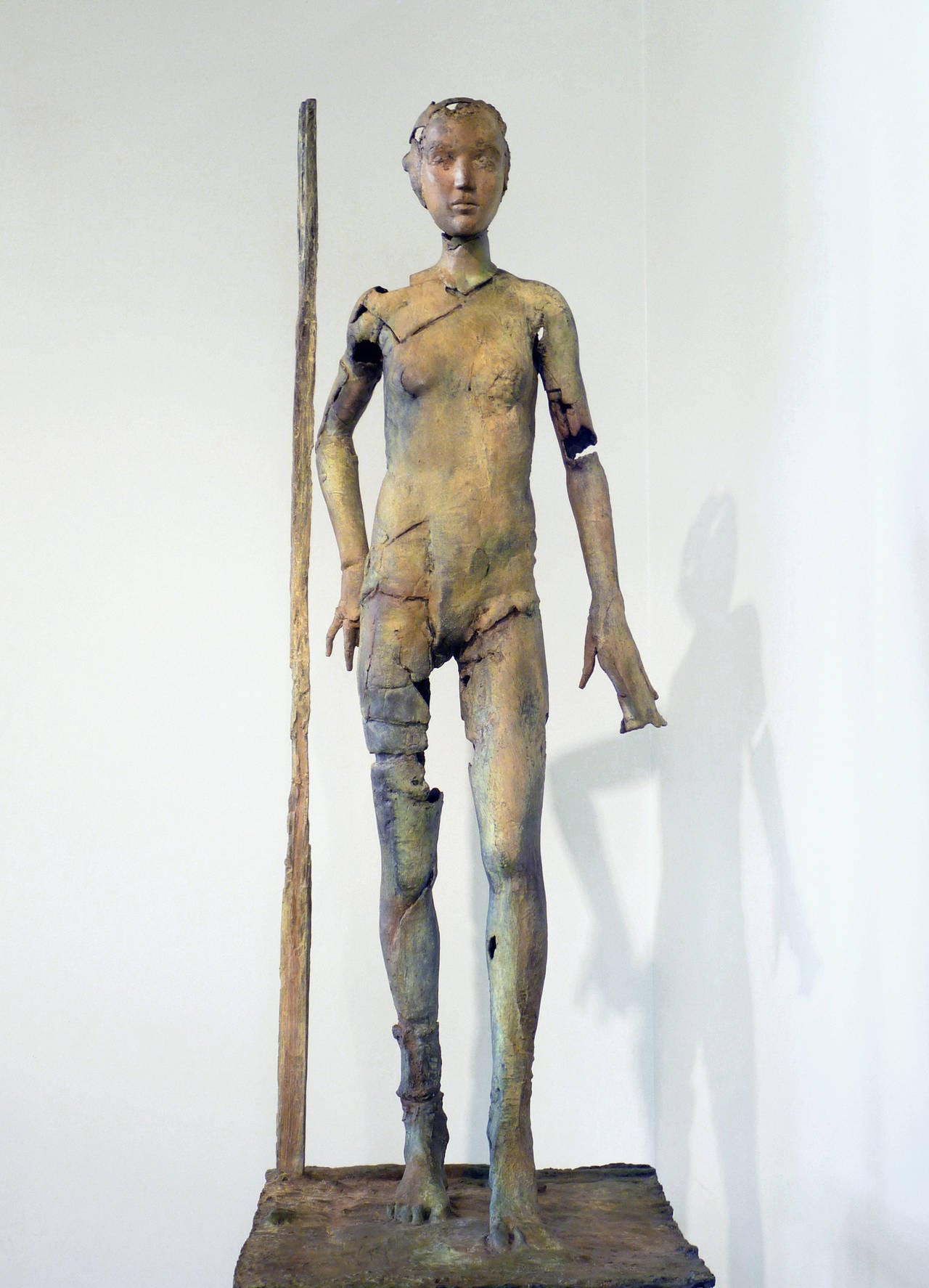 Judith Stewart Figurative Sculpture - Stepper II