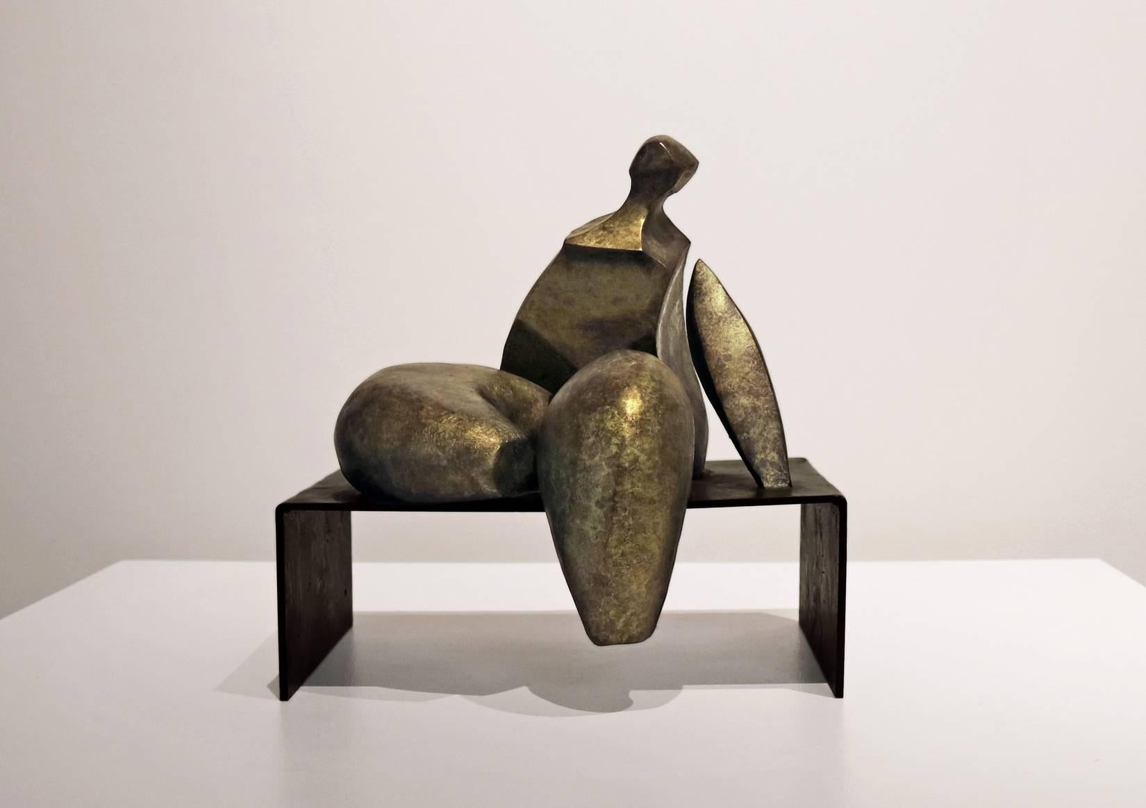 Robert Holmes Figurative Sculpture - Seated 4 Miniature