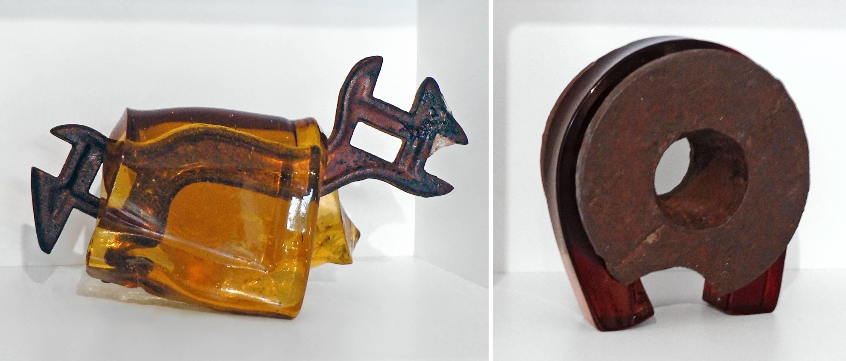 Tool-Box  - Brown Abstract Sculpture by Mary Shaffer