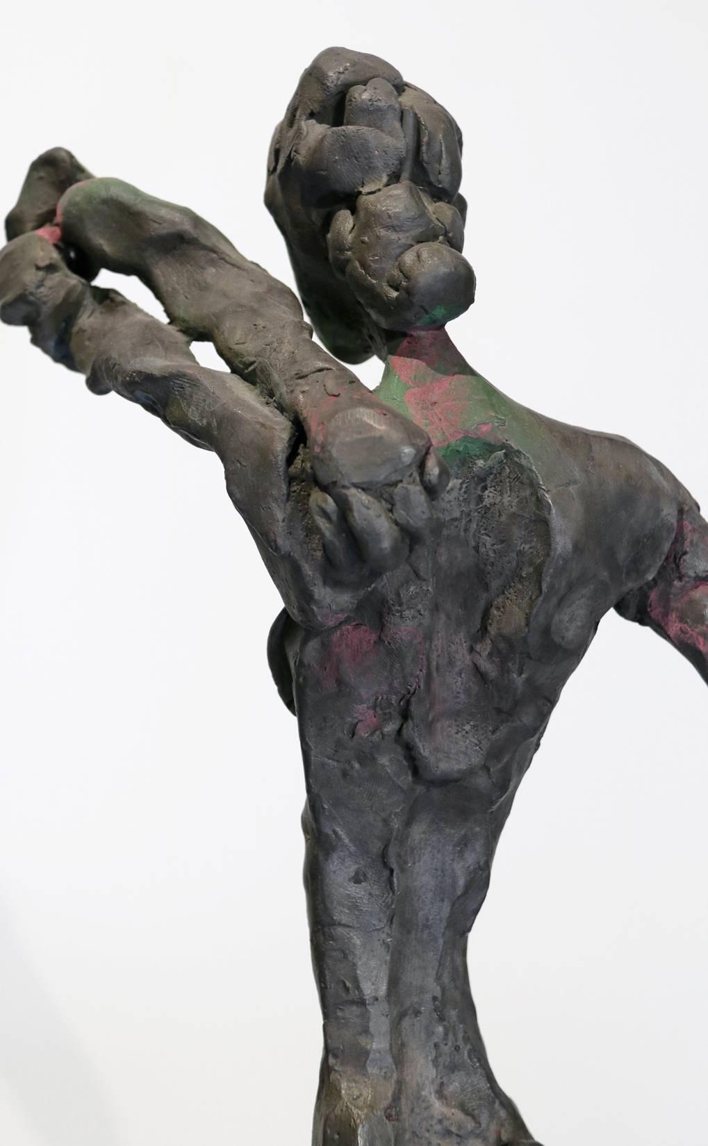 This expressive bronze figure 