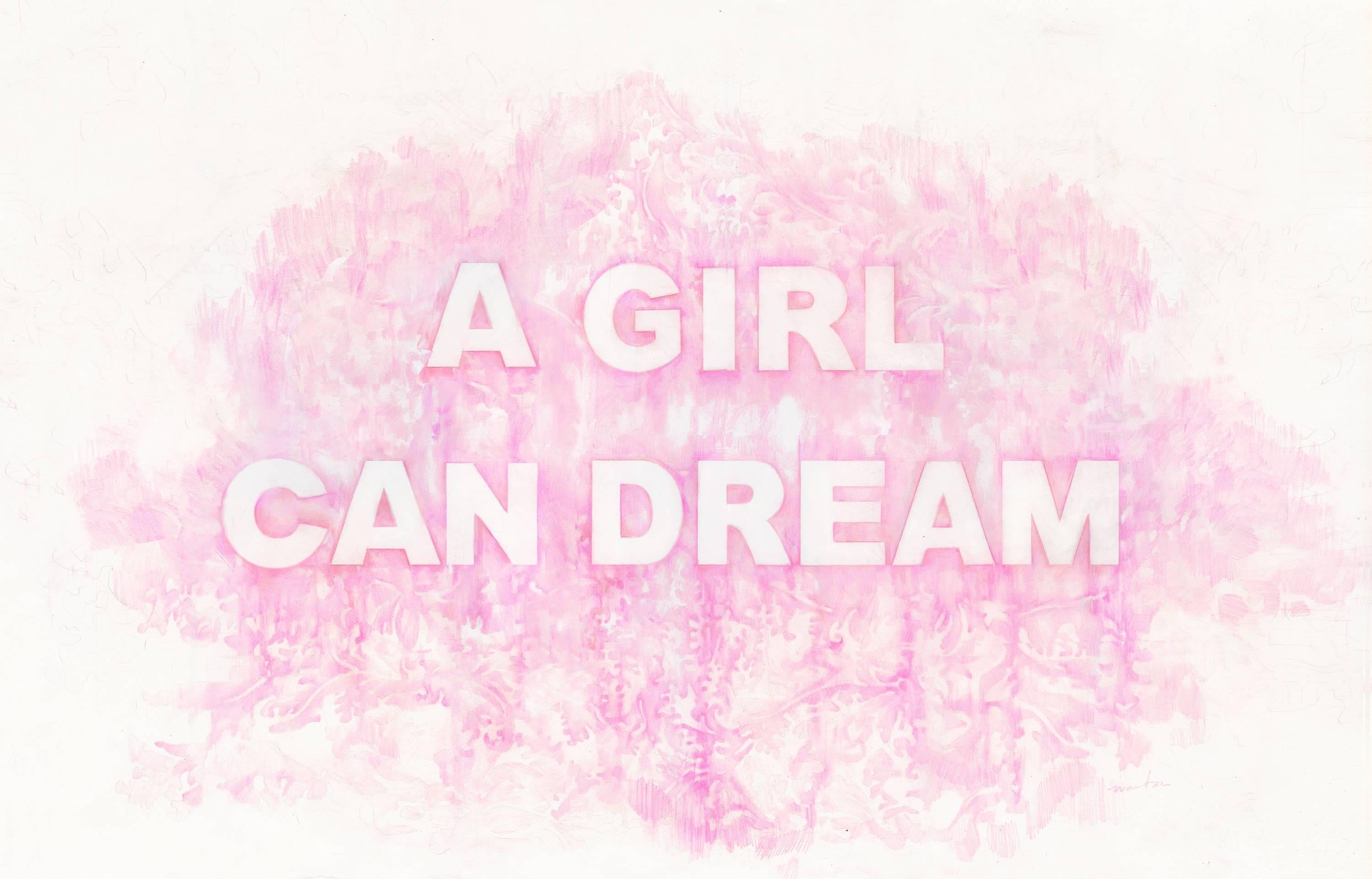 A Girl Can Dream  - Painting by Amanda Manitach
