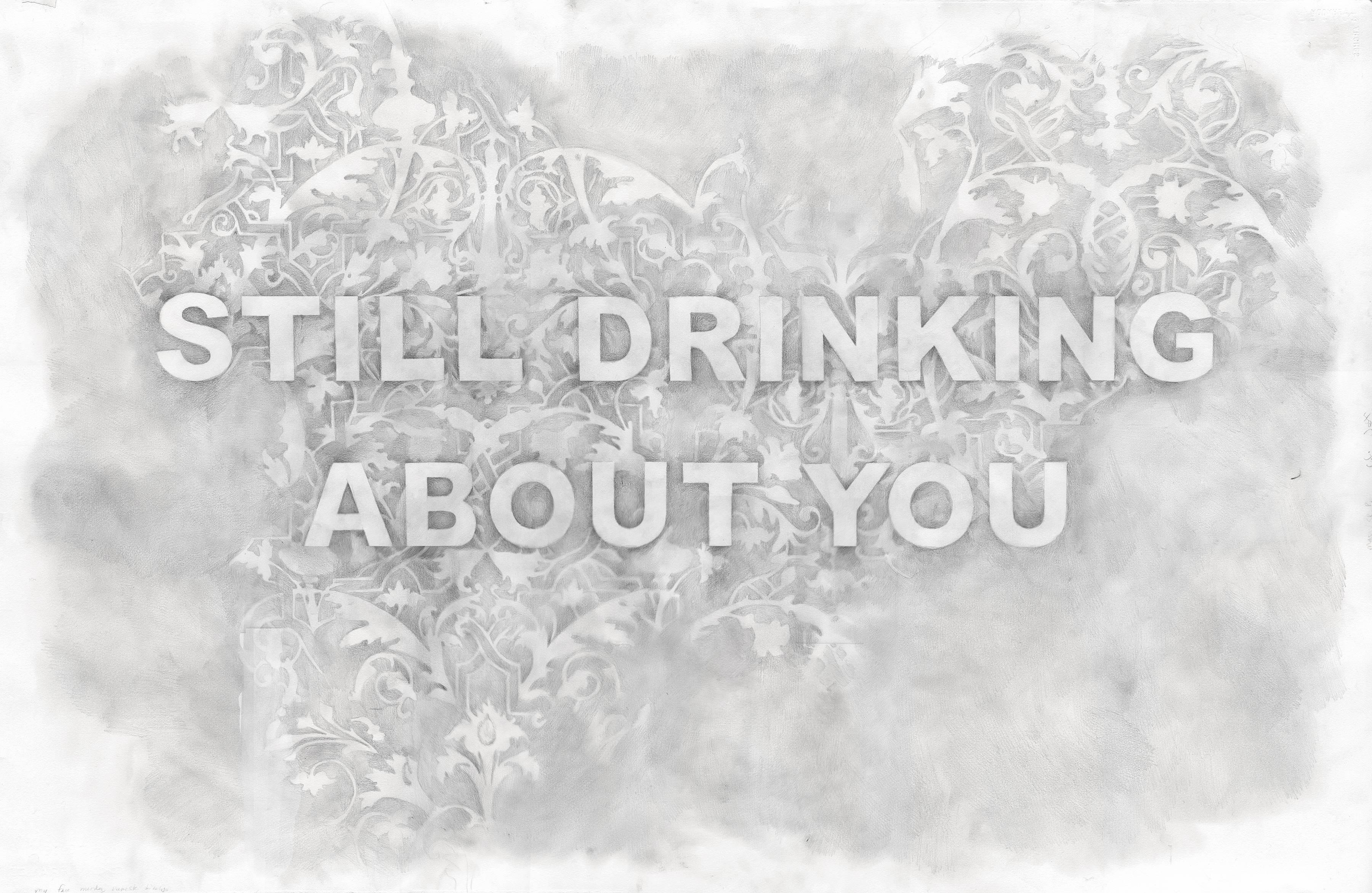 Still Drinking About You  - Painting by Amanda Manitach