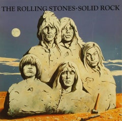 Vintage Rolling Stones Rare Cromalin Proof for Solid Rock LP Original Production Artwork