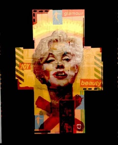 Marilyn Monroe Original Collage Portrait by Andrew Eakins