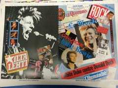 DAVID BOWIE Under Pressure Tour Booklet 2 Page Spread Proof 1987 DAVID BOWIE Under Pressure Tour Booklet 2 Page Spread Proof 1987