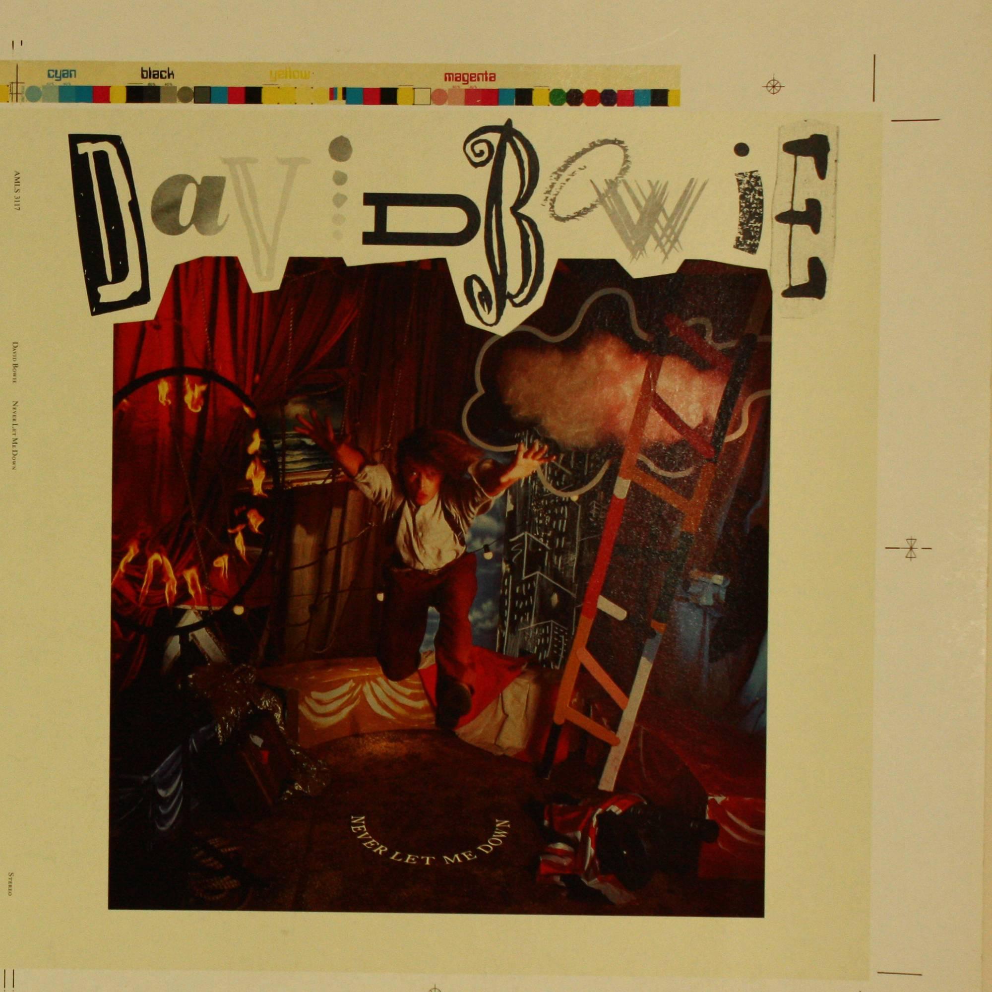 David Bowie Never Let Me Down 1987 Original Production Artwork Uncut Flat Proof For Sale 4