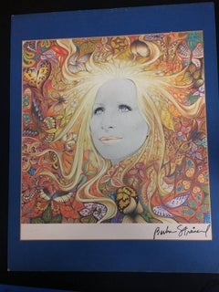 BARBRA STREISAND Butterfly Promotional Lithograph