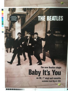 BEATLES 4 Uncut Proofs for Baby It's You Promo Display