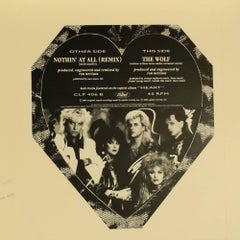 Vintage HEART Nothing at All The original Production artwork for  7 ins Picture Disc