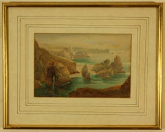 Kynance Cove, Lion Rock and Lizard Point in the distance
