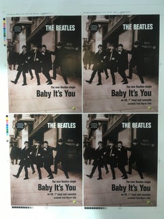BEATLES 4 Uncut Proofs for Baby It's You Promo Display