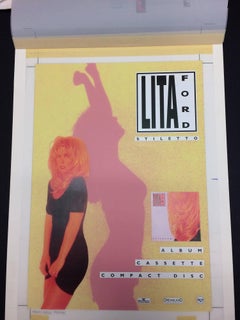Vintage LITA FORD Stiletto Album Original Production Artwork For Poster 1990