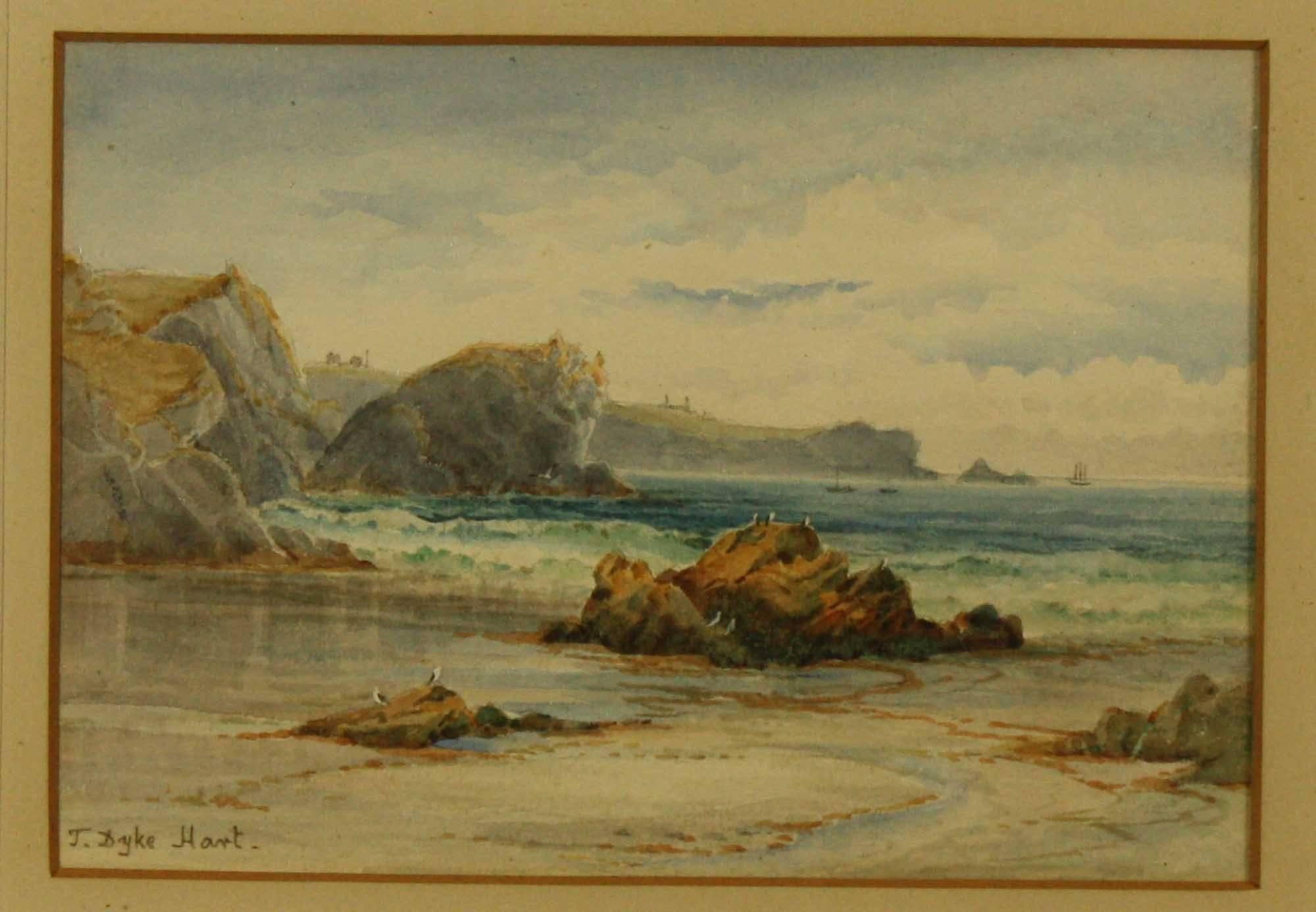 Lion Rock and the Lizard Point by Tracey Dyke Hart For Sale 1