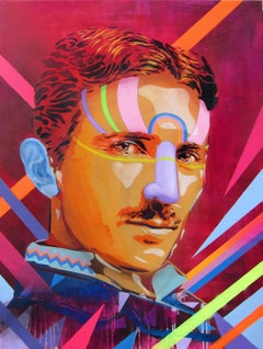 Power is the Energy (Portrait of Nikola Tesla) by BTOY + Uriginal