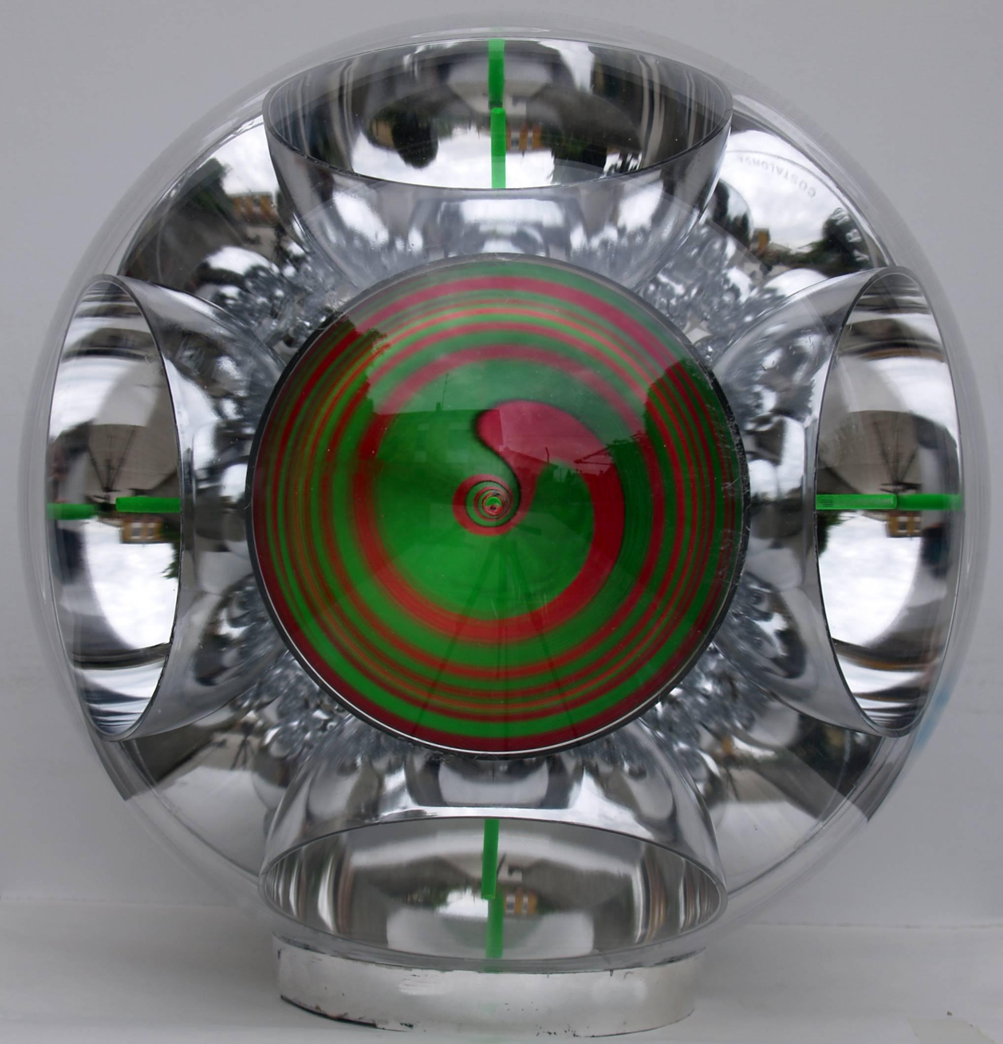 Franco Costalonga Abstract Sculpture - Sfera Cromocinetica