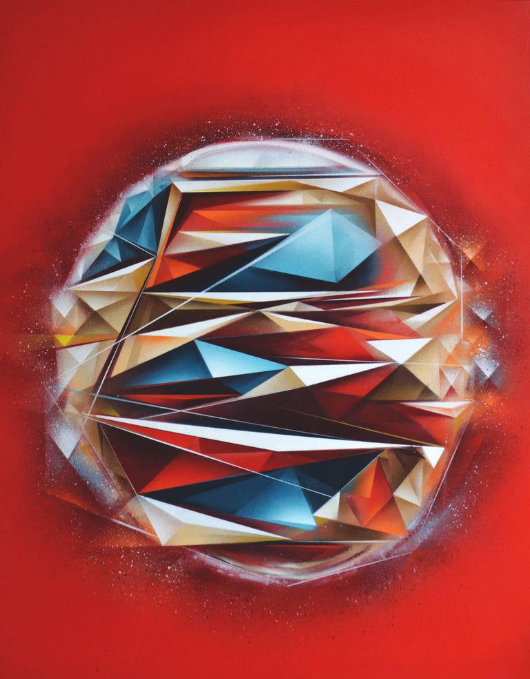 Laurent Peybernes Red Sun For Sale at 1stDibs