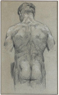 Antique Study of a nude man