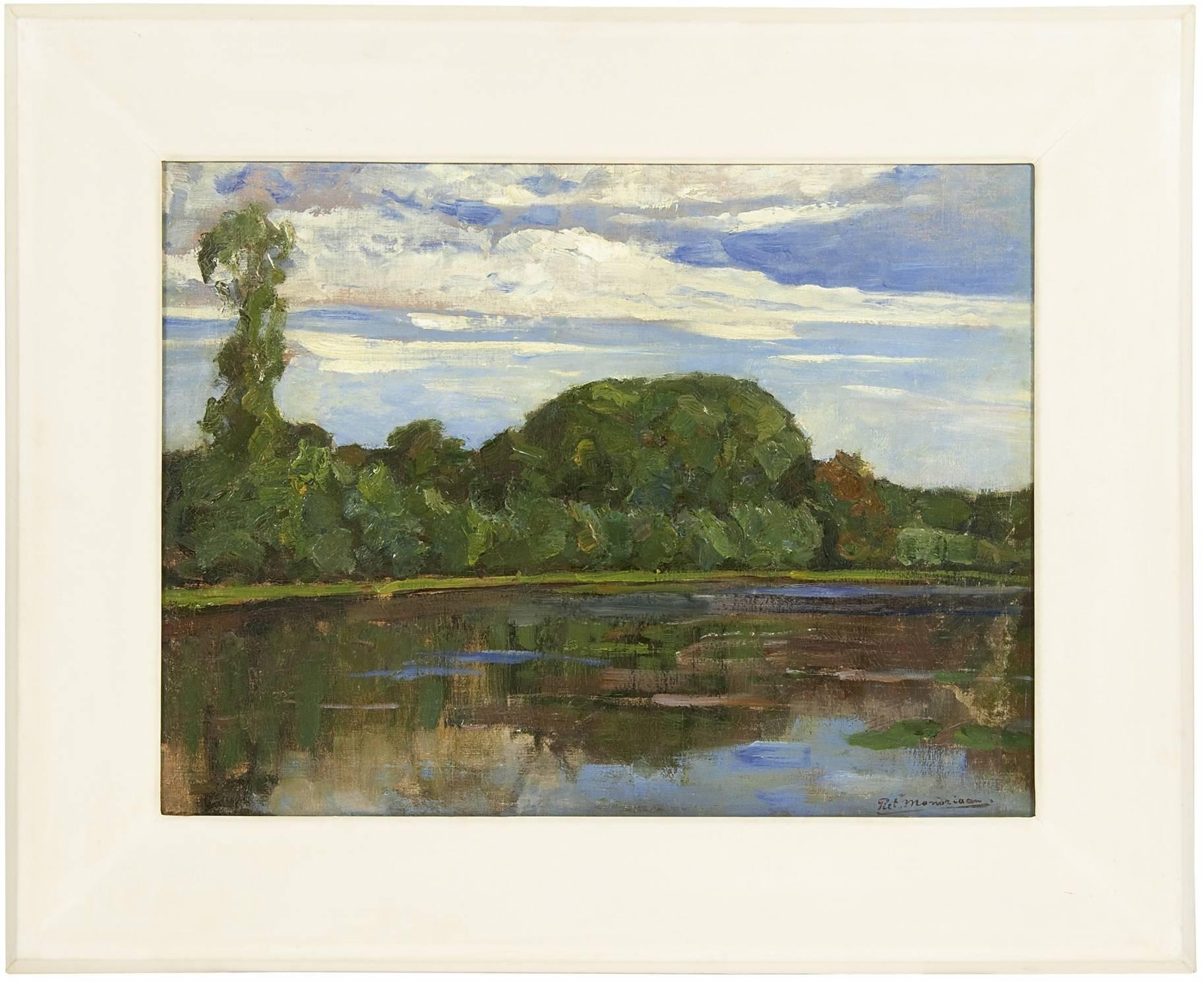 The farm Geinrust along the river Gein - Painting by Mondriaan, Piet Cornelis (Piet)