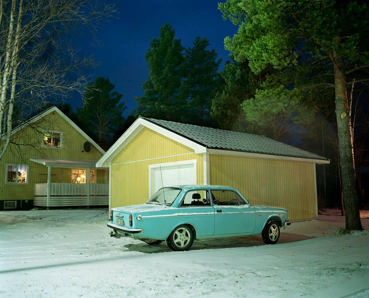 Volvo Sky, Samuel Hicks - Contemporary Photography, Car, Trees, Gardens