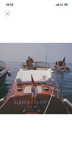 Lanchas a motor en Antibes, 1969 - Copia de tipo C de edición limitada con sello del heredero
