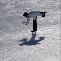 Skating Waiter, St Moritz - Limited Edition Estate Stamped C-Type Color Print